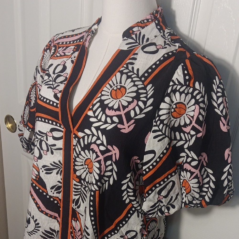 THML Puff Sleeve Floral Printed Tiered Dress - Picture 5 of 15